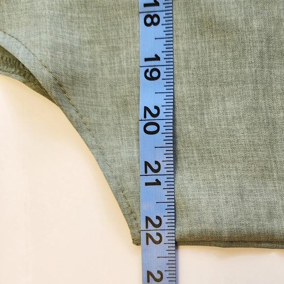 Boho Green Embellished Tank Top Plus Size 1X 2X - Picture 6 of 7